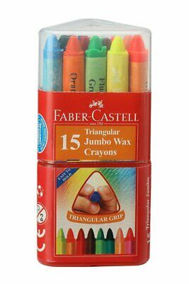 Wax Crayons Grip -Tub x 15 Asstd Cols