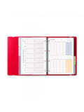 Ringfile 4 Ring/25mm FOAM STYLE A4 With Refill Pad/Gridded - Red