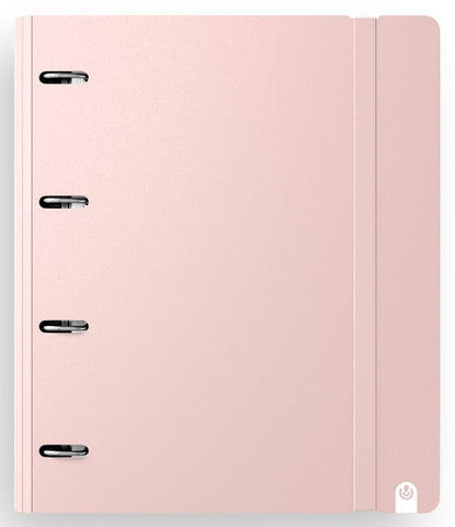 Ringfile 4 Ring/25mm FOAM STYLE A4 With Refill Pad/Lined - Pink
