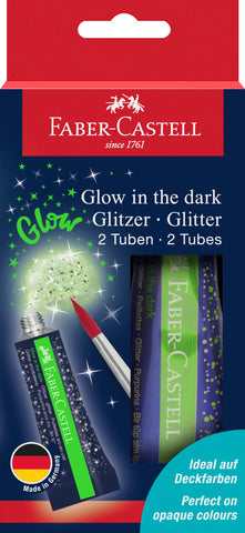 Glow in the dark glitter tube 12 ml x2 BC