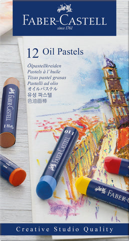Creative Studio Oil Pastels - Box x 12 Asstd Cols