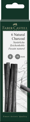 Natural Charcoal - 6-11mm/Blister x 6 pieces