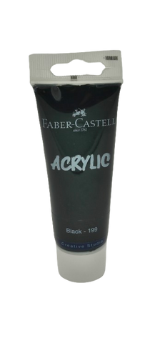 Tube x 40ml Acrylic - Black (199)