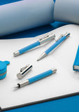 Graf von Faber-Castell Guilloche Gulf Blue Propelling Ballpoint Pen