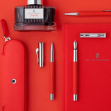 Graf von Faber-Castell Prop. Ballpoint pen Guilloche Indian Red