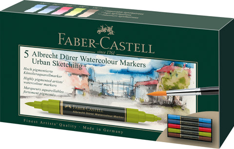 A Duerer Water Colour Markers - Carton Wallet x 5 Urban Sketching