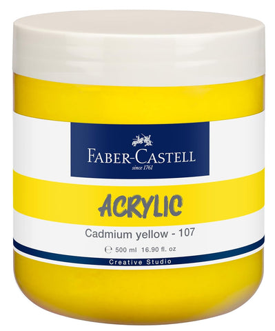 Tub x 500ml Acrylic - Cadmium Yellow (107)