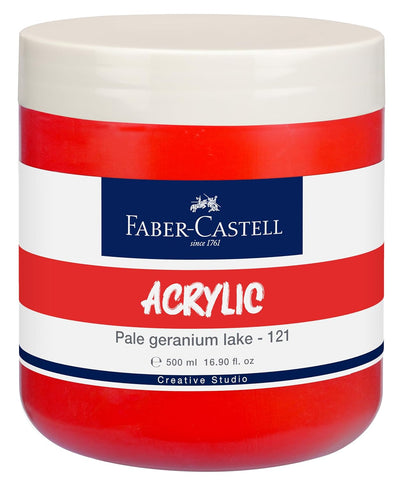 Tub x 500ml Acrylic - Pale Geranium Lake (121)