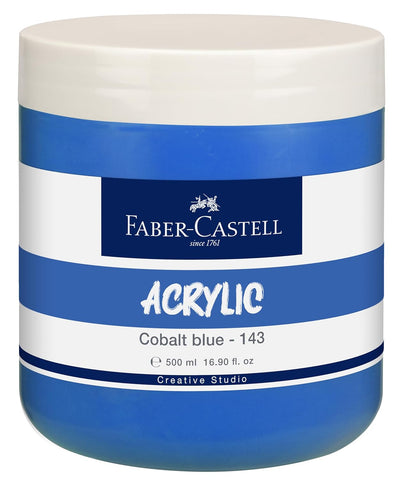 Tub x 500ml Acrylic - Cobalt Blue (143)