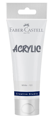 Tube x 120ml Acrylic - White (101)