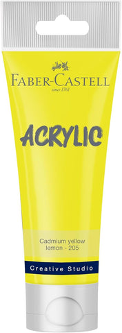 Tube x 120ml Acrylic - Cadmium Yellow Lemon (205)