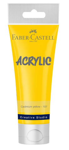 Tube x 120ml Acrylic - Cadmium Yellow (107)