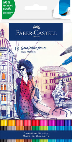 GoldFaber Aqua Dual Marker - Wallet x 18