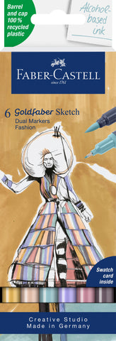 GoldFaber Sketch Marker Set Fashion - Wallet x 6