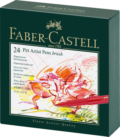 Pitt Artist Pens Atelier Box x 24 Colours
