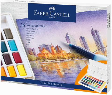 Water Colours in Pans - Set x 36 colours