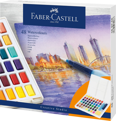 Water Colours in Pans - Set x 48 colours
