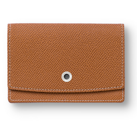 Graf von Faber-Castell Leather Business Card Case - Brown Grained