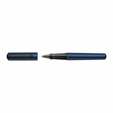 Faber Castell Hexo Blue - Rollerball Pen (Black Refill)