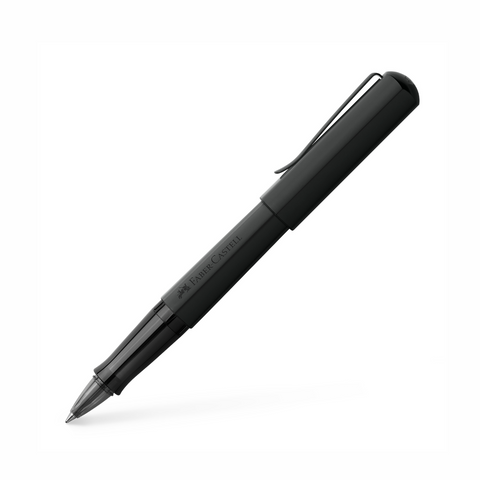 Faber Castell Hexo Black Matt (V2) - Rollerball Pen (Black Refill)