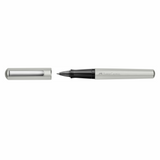 Faber Castell Hexo Silver Matt (V2) - Rollerball Pen (Black Refill)