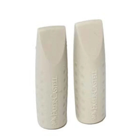 Grip 2001 Eraser Cap - Twin Pack/Silver