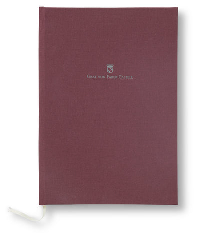 Graf von Faber-Castell Notebook With Linen Cover Dark Bordeaux  A5