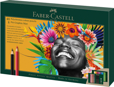 Gift Set - Polychromos & Pitt Graphite Matt - 50 pieces