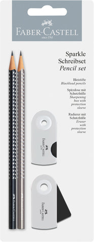 Grip SPARKLE Set - Silver/Black Blister Pack