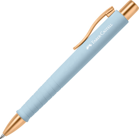 Ballpoint Pen - Retractable Polyball/Sky Blue Barrel/Blue Ink XB