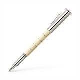 Graf von Faber-Castell Rollerball Pen - Classic Anello Ivory/Platinum Plated