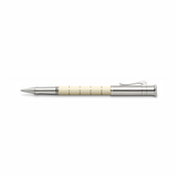 Graf von Faber-Castell Rollerball Pen - Classic Anello Ivory/Platinum Plated