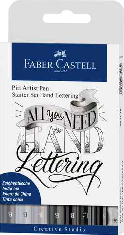 Pitt Artist Pens - Hand Lettering Starter Set x 8