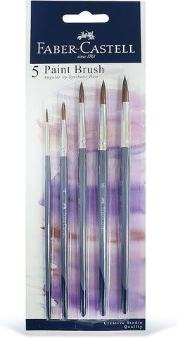 Paint Brush Mixed Media - Round Set x 5