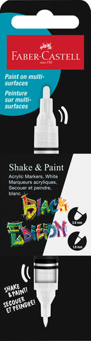 Shake and Paint Acrylic Marker Black Edition - White