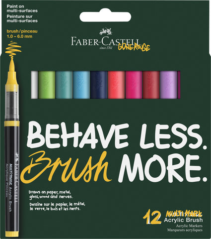 Acrylic Marker Multimark Brush - Dopamine x12