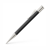 Graf von Faber-Castell Propelling Pencil - Guilloche Black Resin/Rhodium Plated