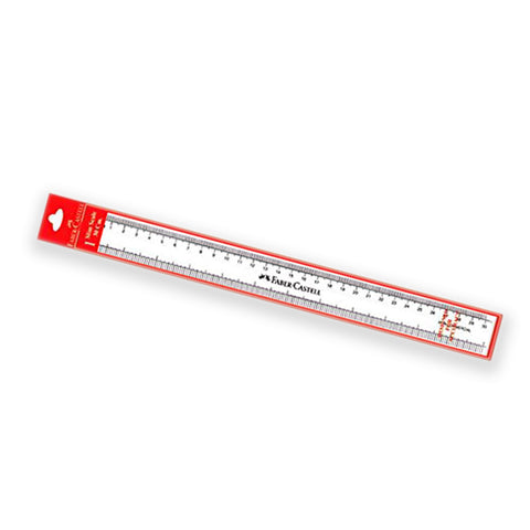 Faber-Castell Plastic Ruler - 30cm/Slim