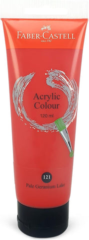 Faber-Castell Acrylic Paint Tube x 120ml - Pale Geranium Lake