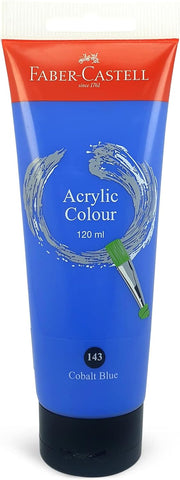 Faber-Castell Acrylic Paint Tube x 120ml - Cobalt Blue