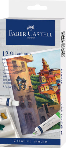 Creative Studio Oil Colours Starter Pack - 12 tubes/12ml/Asstd Cols