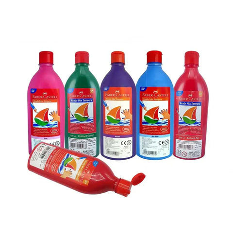 - Faber-Castell Tempera/Poster Colour - 500ml Bottle/Assorted Colours