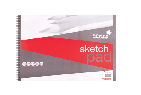 - Drawing/Sketch Pad Spiral - 130gsm/A3/30 sheets/Smooth Cartridge Paper