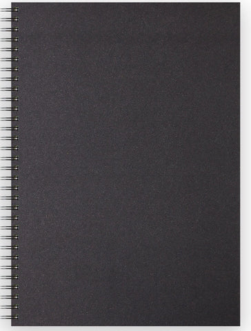 - Sketch Book Spiral Soft Touch - Black Cover/150gsm/A3 Portrait/40 sheets