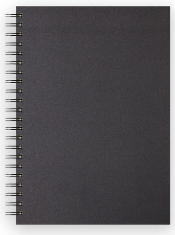 - Sketch Book Spiral Soft Touch - Black Cover/150gsm/A4 Portrait/40 sheets