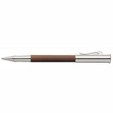 Graf von Faber-Castell  Rollerball Pen - Guilloche Cognac Resin Rhodium Plated