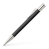 Graf von Faber-Castell  Propelling Ballpen - Guilloche Black Resin Rhodium Plated