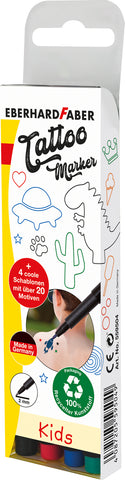 Tattoo Marker - Kids Set x4 Colours