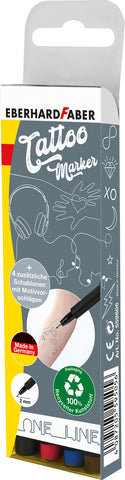 Tattoo Marker - One Line Set x 4 Colours