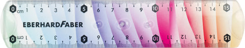 Ruler  15 cm Flexible - Rainbow